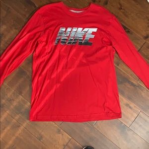 Long sleeve, Red Nike Shirt